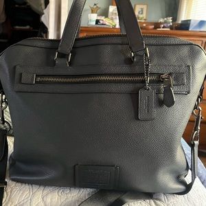 Coach leather briefcase.